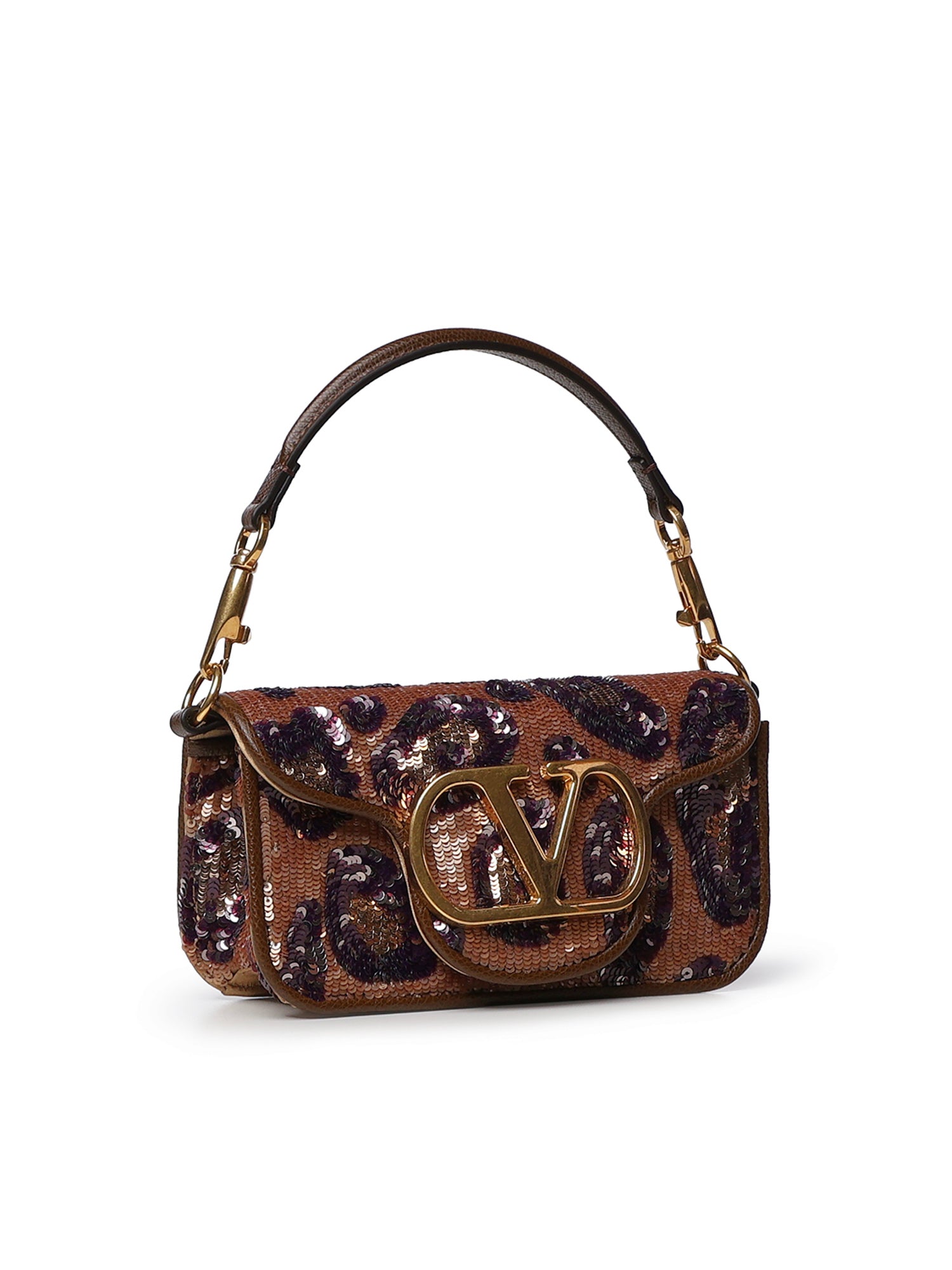 Borsa piccola a spalla Valentino Garavani Locò ricamata animalier 8W0B0K53 YHUFJY VALENTINO GARAVANI 