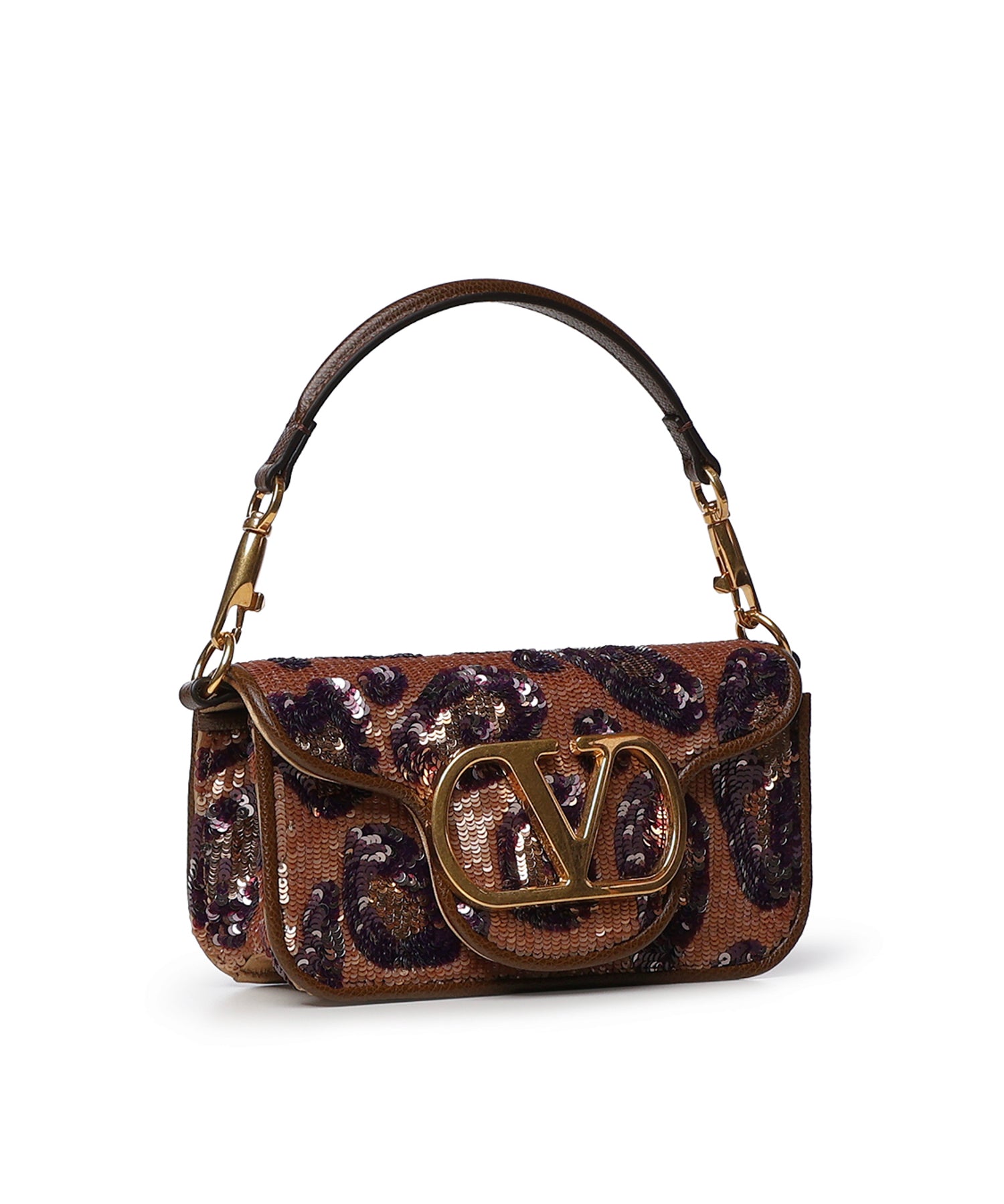 Borsa piccola a spalla Valentino Garavani Locò ricamata animalier 8W0B0K53 YHUFJY VALENTINO GARAVANI 
