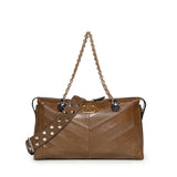 Borsa a spalla Panthea in nappa motivo chevron 8W0B0S70 UYFBGQ VALENTINO GARAVANI 
