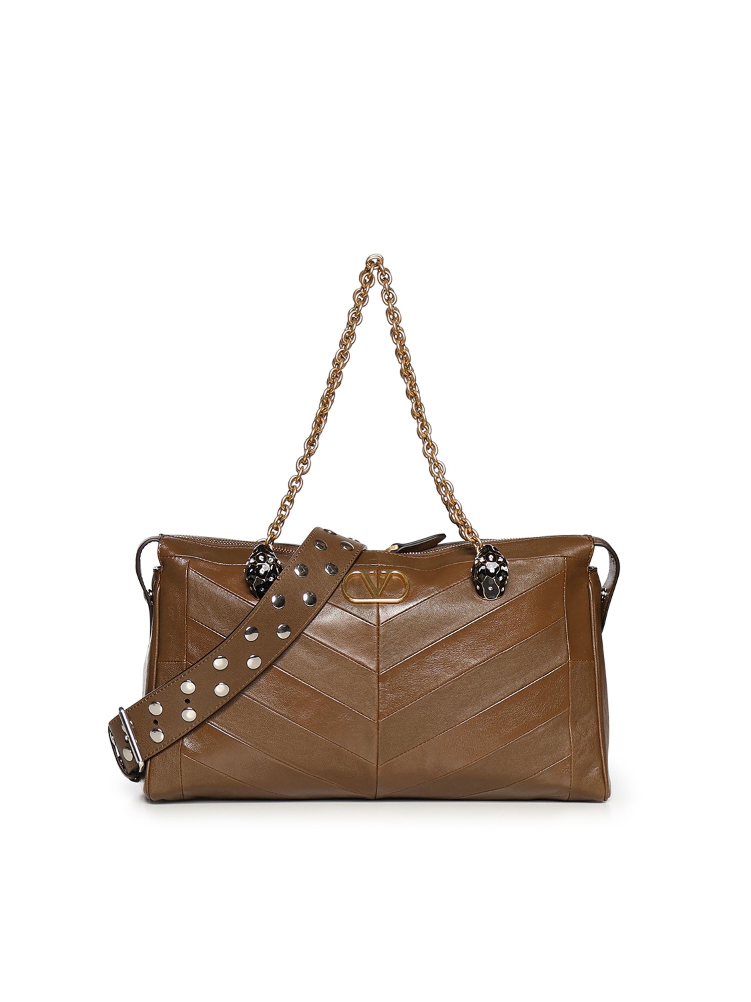 Borsa a spalla Panthea in nappa motivo chevron 8W0B0S70 UYFBGQ VALENTINO GARAVANI 