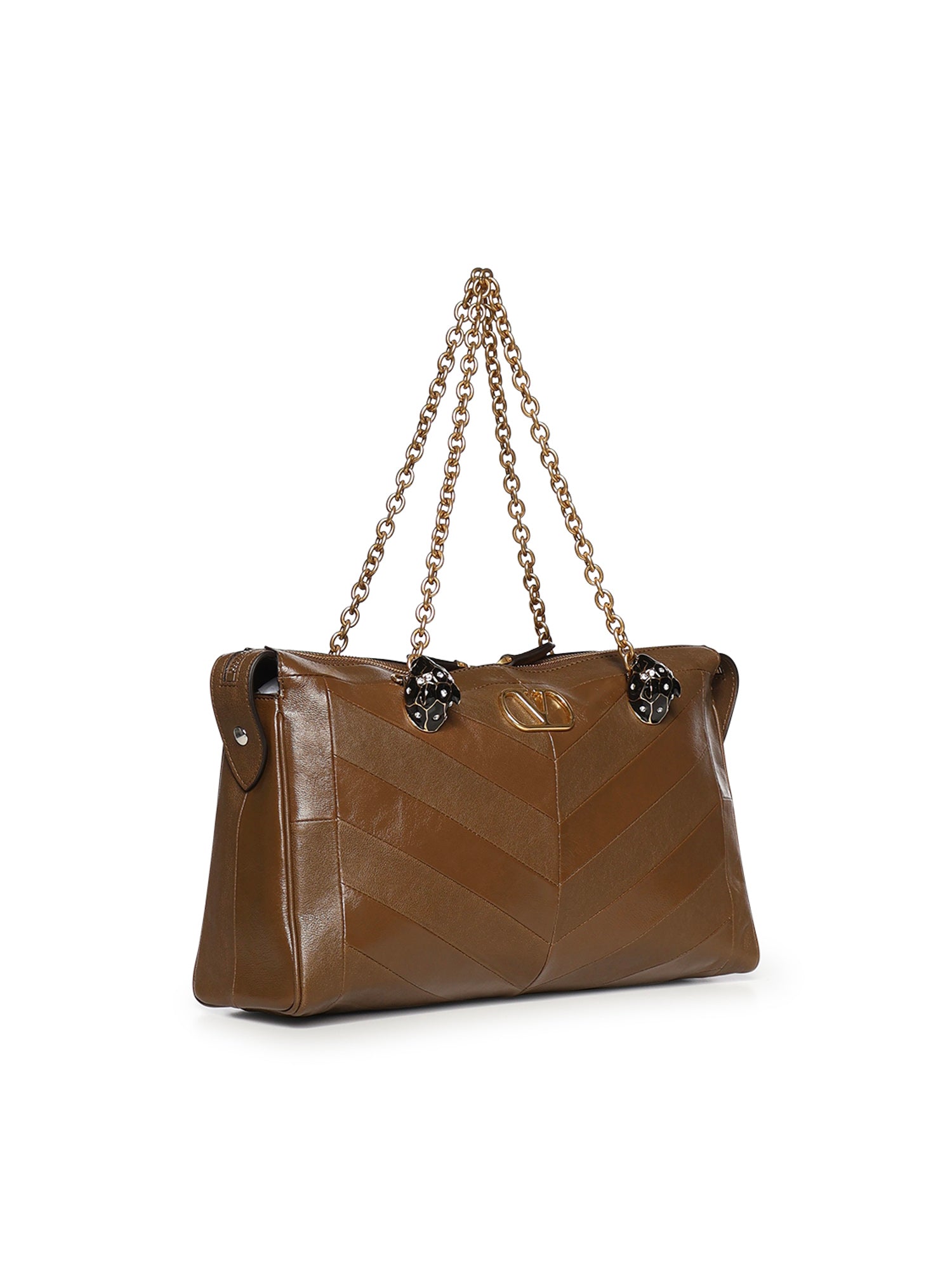 Borsa a spalla Panthea in nappa motivo chevron 8W0B0S70 UYFBGQ VALENTINO GARAVANI 