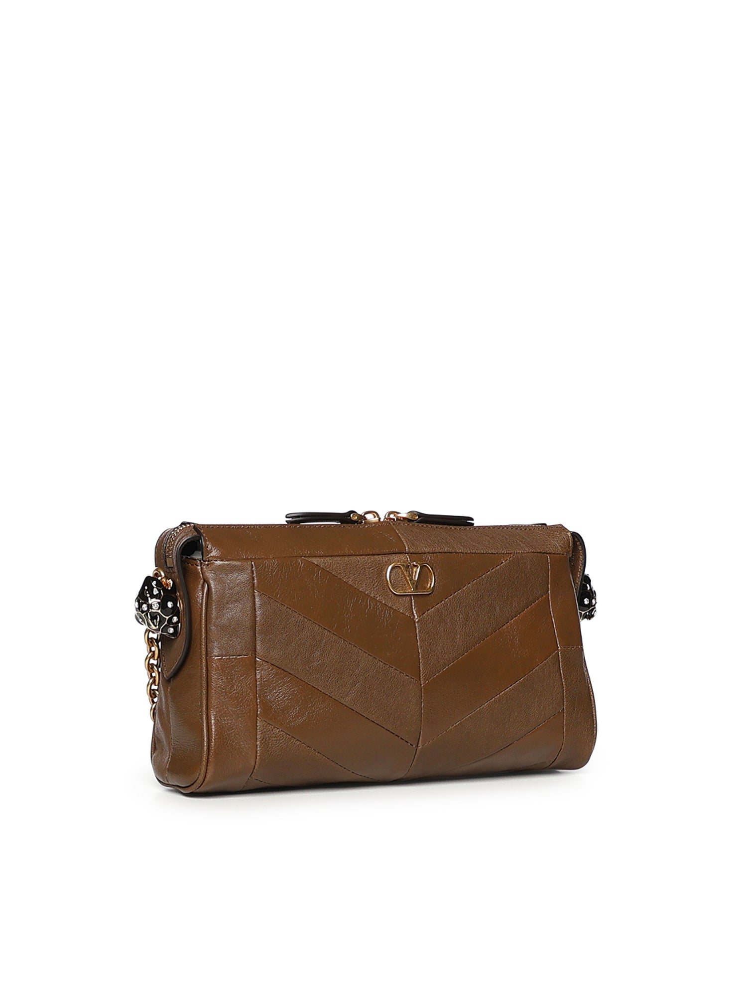 Borsa a tracolla Panthea in nappa motivo chevron 8W0B0S99 UYFBGQ VALENTINO GARAVANI 
