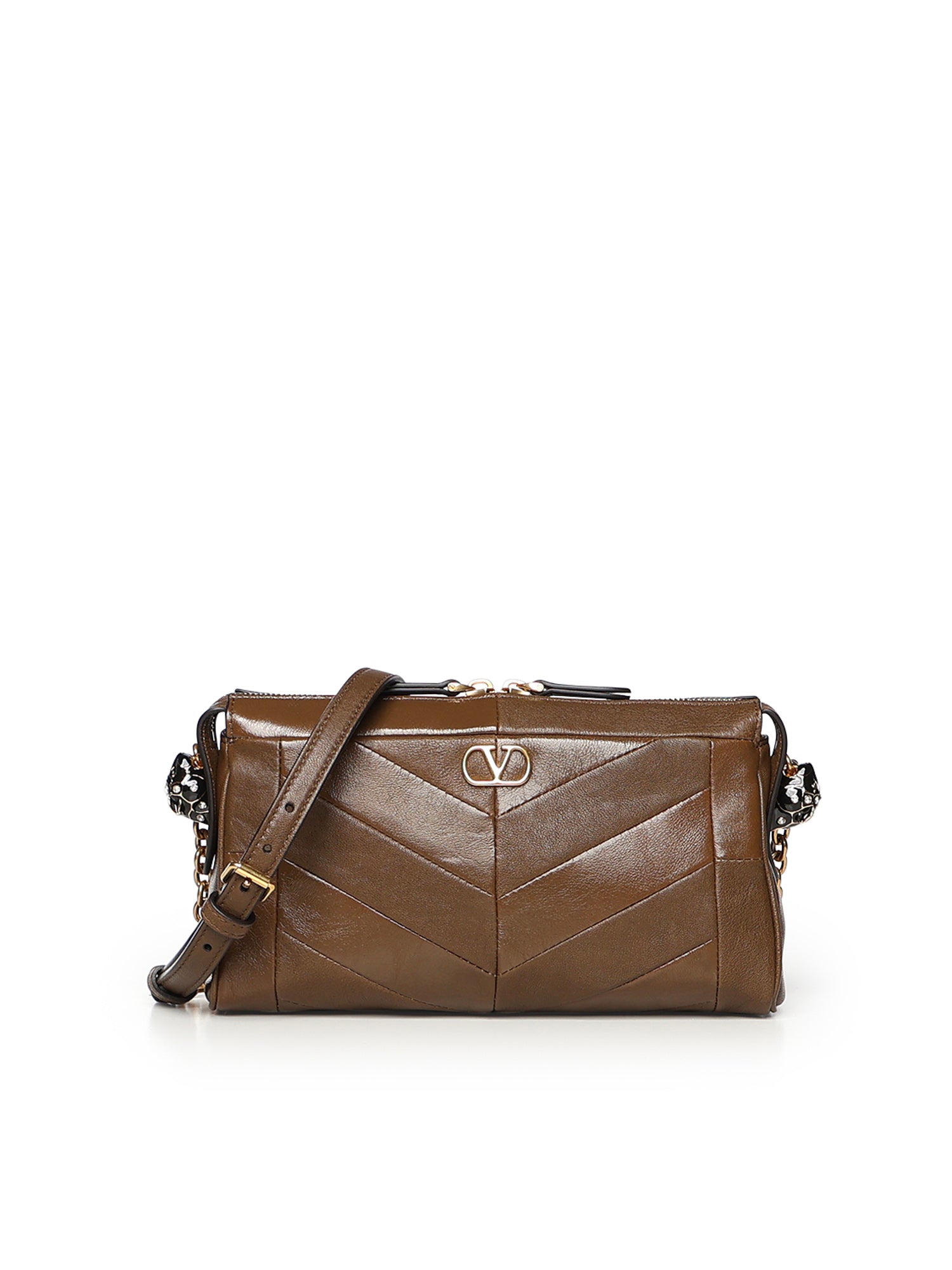 Borsa a tracolla Panthea in nappa motivo chevron 8W0B0S99 UYFBGQ VALENTINO GARAVANI 
