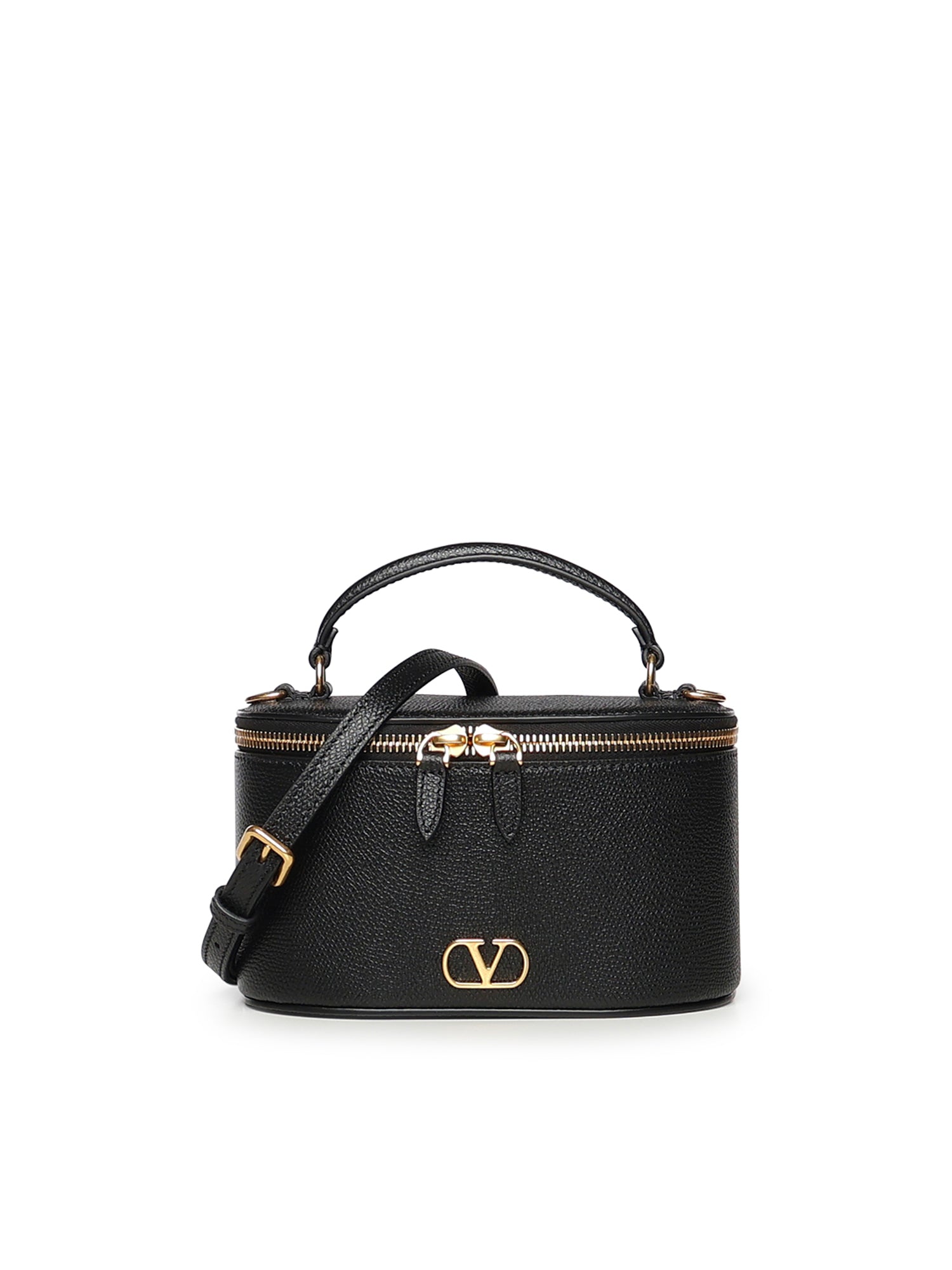 Mini Vanity Bag Vlogo Signature in vitello granato 8W0P0AX8 SNP0NO VALENTINO GARAVANI 