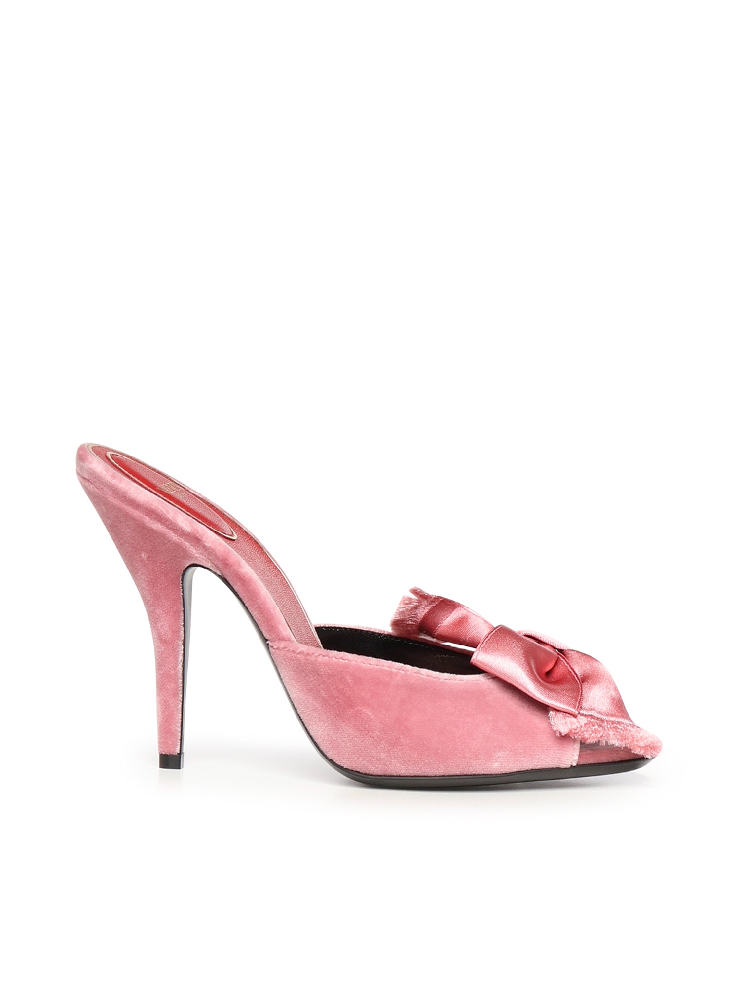 Mules Marie A in velluto con fiocco 8W0S0PK0 XGTEV9 VALENTINO GARAVANI 