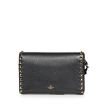 Borsa piccola a tracolla Rockstud in vitello granato 8W2B0181 VSF0NO VALENTINO GARAVANI 