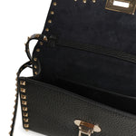 Borsa piccola a tracolla Rockstud in vitello granato 8W2B0181 VSF0NO VALENTINO GARAVANI 