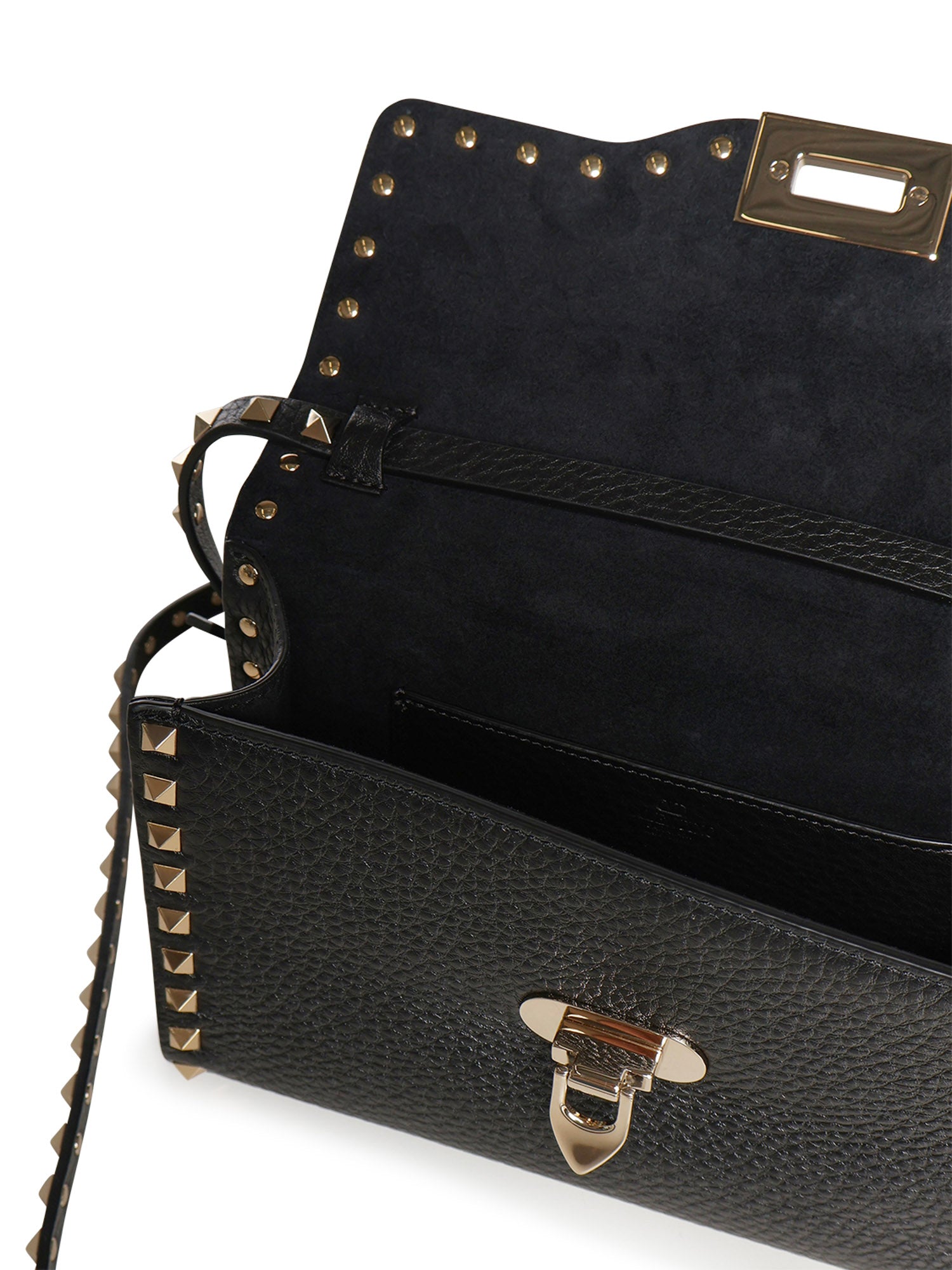 Borsa piccola a tracolla Rockstud in vitello granato 8W2B0181 VSF0NO VALENTINO GARAVANI 