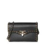 Borsa piccola a tracolla Rockstud in vitello granato 8W2B0181 VSF0NO VALENTINO GARAVANI 