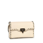Borsa piccola a tracolla Rockstud in vitello granato 8W2B0181 VSFI16 VALENTINO GARAVANI 