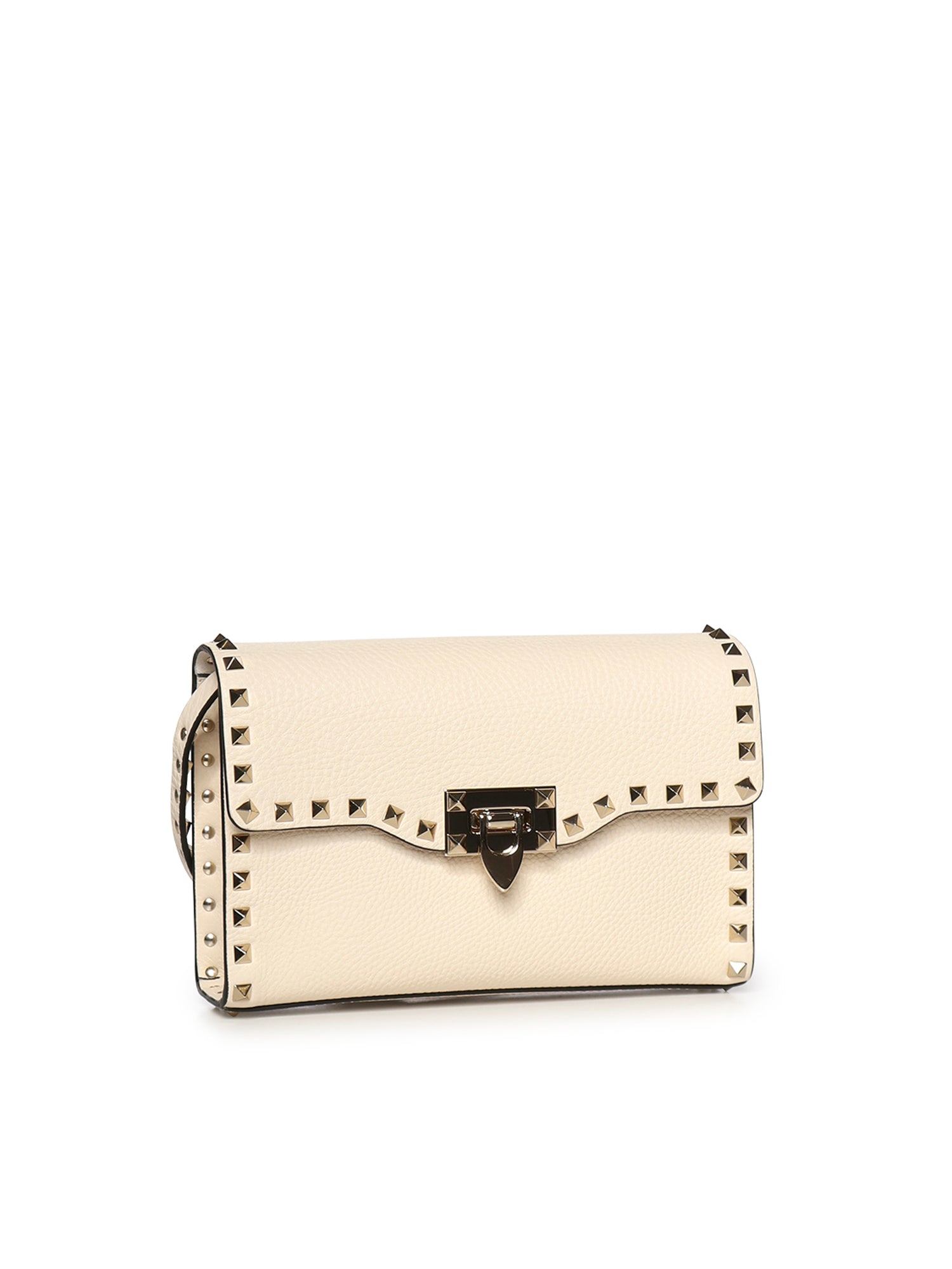 Borsa piccola a tracolla Rockstud in vitello granato 8W2B0181 VSFI16 VALENTINO GARAVANI 