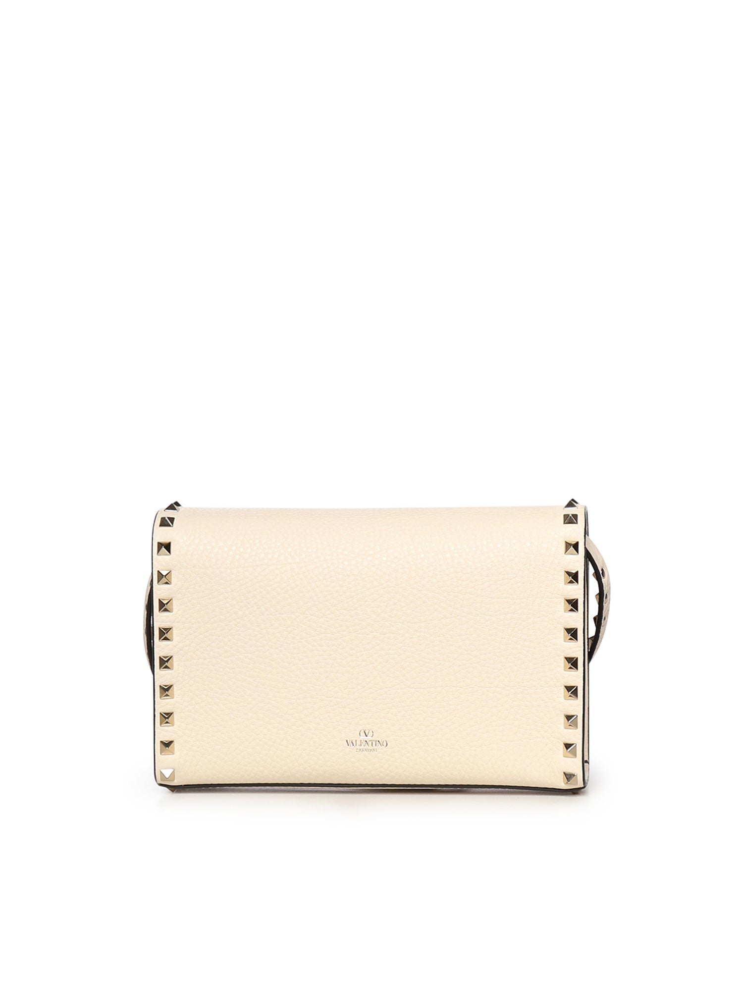Borsa piccola a tracolla Rockstud in vitello granato 8W2B0181 VSFI16 VALENTINO GARAVANI 