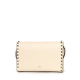 Borsa piccola a tracolla Rockstud in vitello granato 8W2B0181 VSFI16 VALENTINO GARAVANI 
