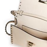 Borsa piccola a tracolla Rockstud in vitello granato 8W2B0181 VSFI16 VALENTINO GARAVANI 