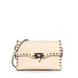 Borsa piccola a tracolla Rockstud in vitello granato 8W2B0181 VSFI16 VALENTINO GARAVANI 