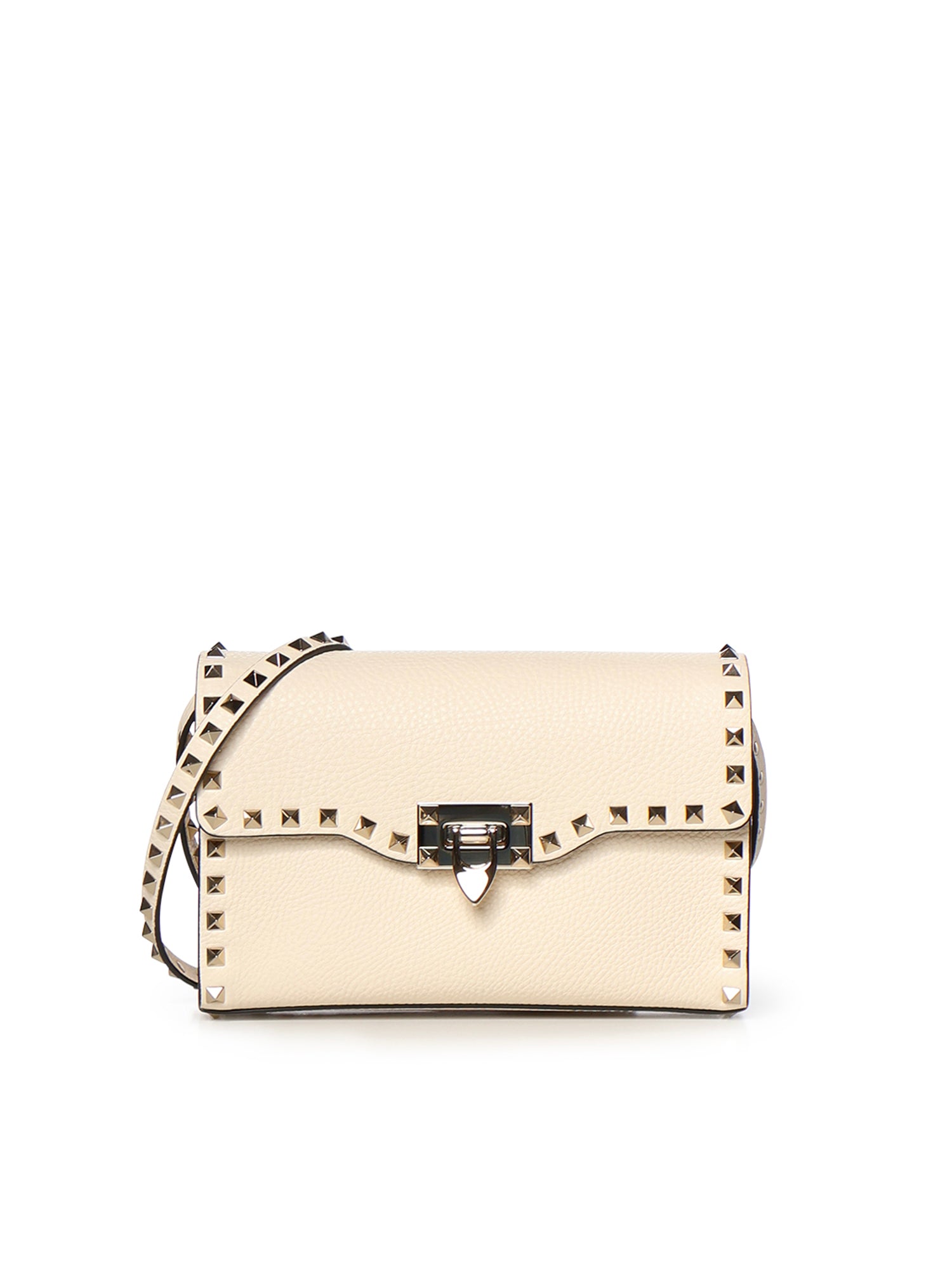 Borsa piccola a tracolla Rockstud in vitello granato 8W2B0181 VSFI16 VALENTINO GARAVANI 
