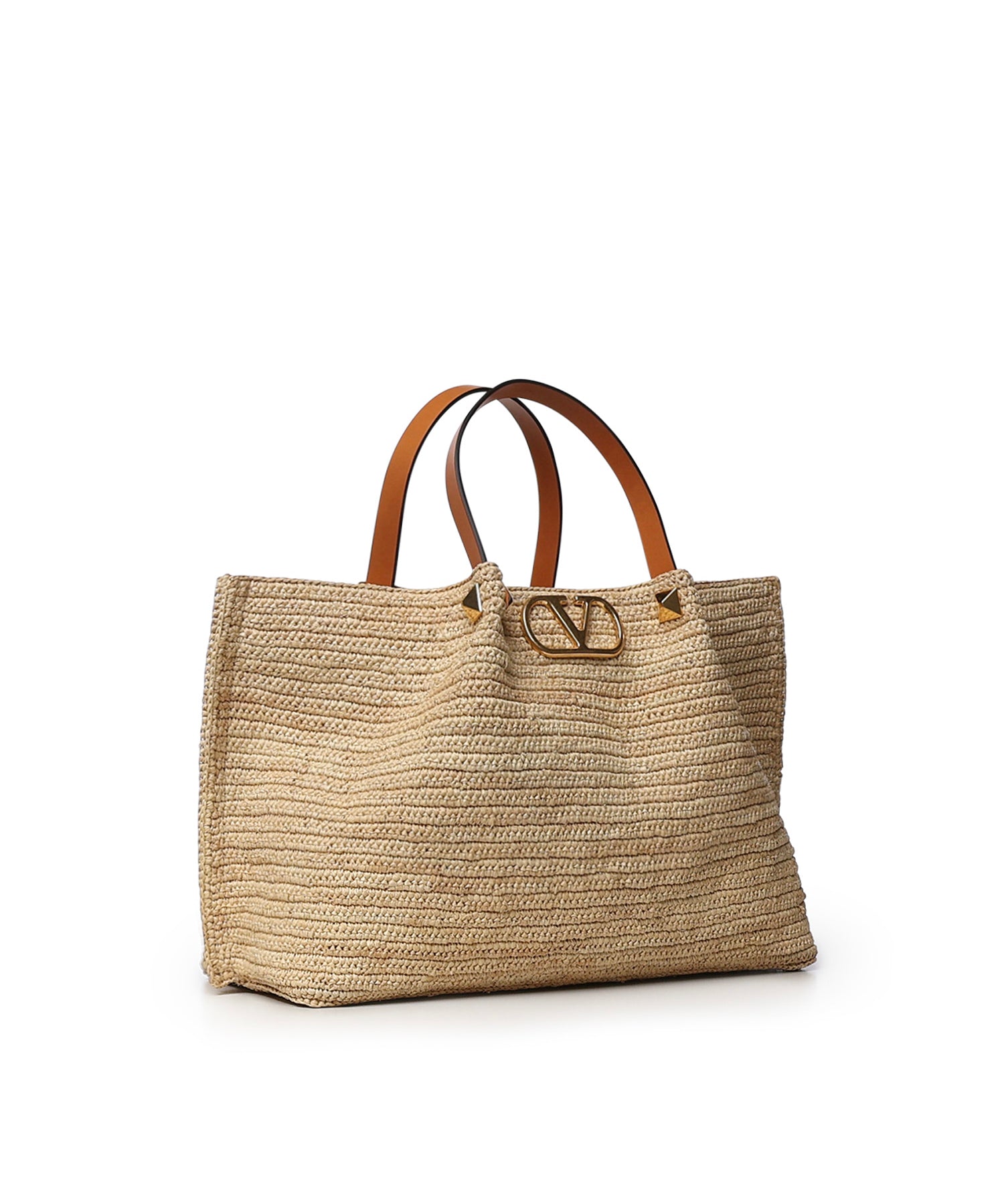 Borsa shopping media in rafia 8W2B0T01 QCLQZW VALENTINO GARAVANI 