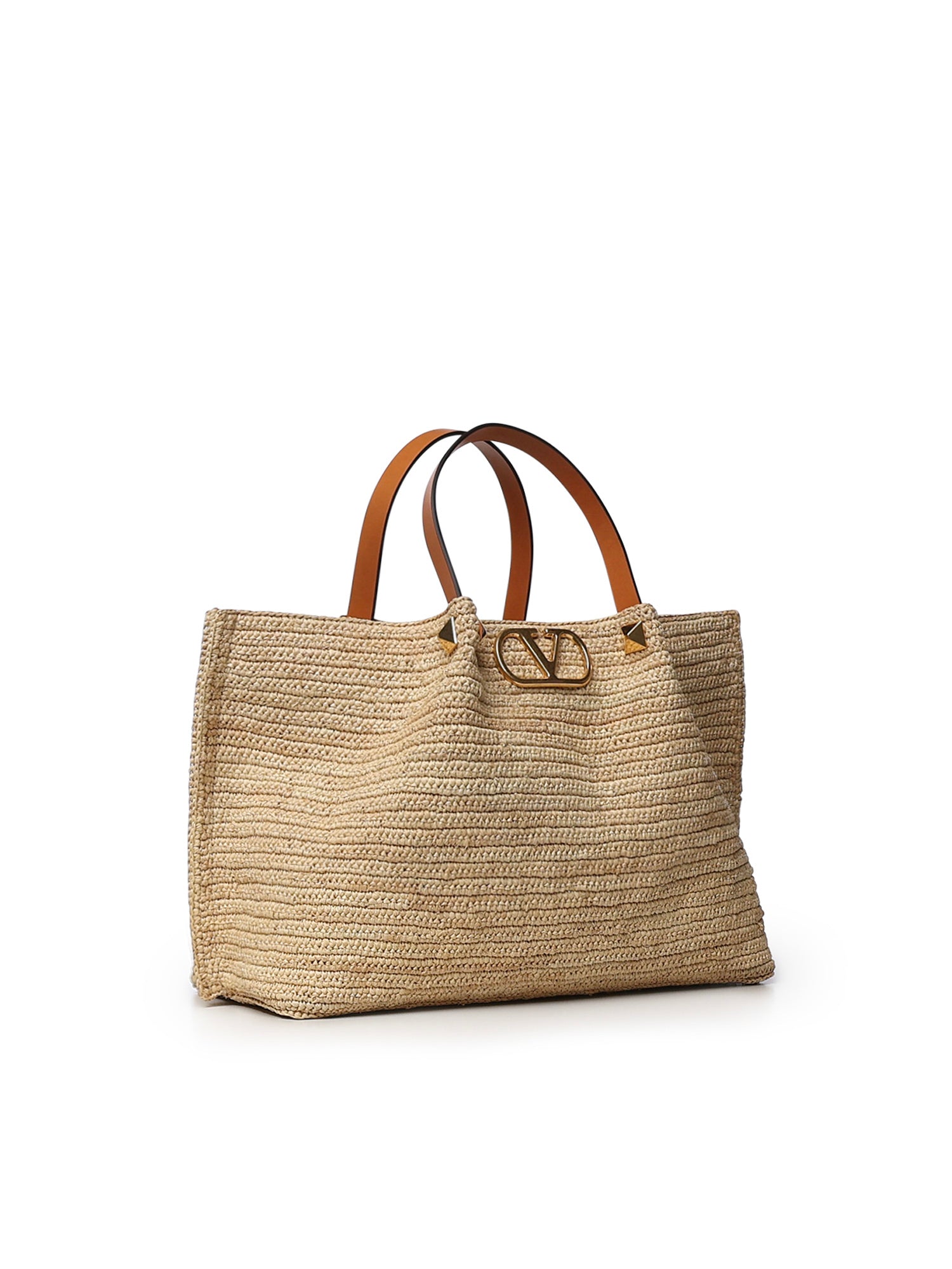 Borsa shopping media in rafia 8W2B0T01 QCLQZW VALENTINO GARAVANI 