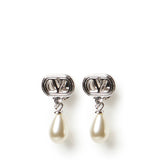 Orecchini Ovalette in metallo, perle e cristalli Swarovski® 8W2J0BG8 WKDDFF VALENTINO GARAVANI 