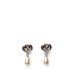 Orecchini Ovalette in metallo, perle e cristalli Swarovski® 8W2J0BG8 WKDDFF VALENTINO GARAVANI 