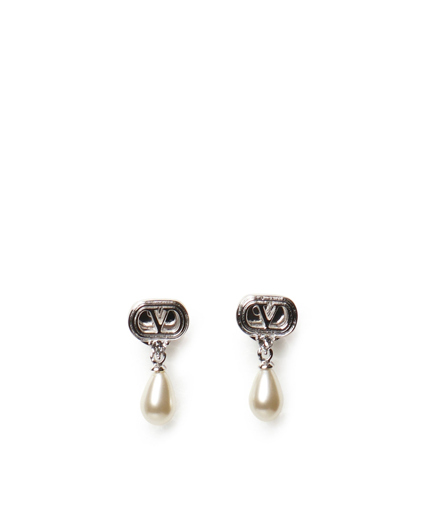 Orecchini Ovalette in metallo, perle e cristalli Swarovski® 8W2J0BG8 WKDDFF VALENTINO GARAVANI 