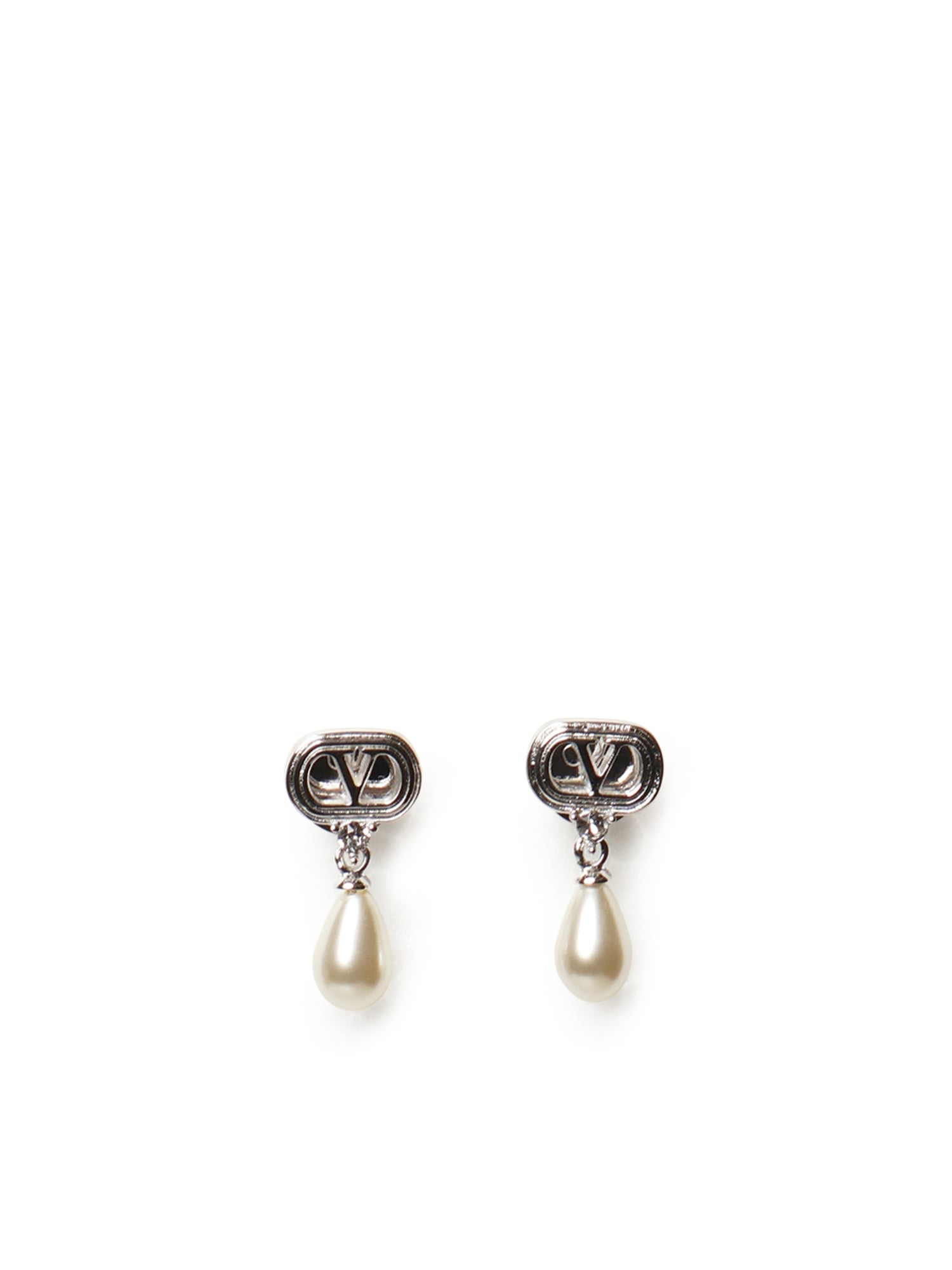 Orecchini Ovalette in metallo, perle e cristalli Swarovski® 8W2J0BG8 WKDDFF VALENTINO GARAVANI 