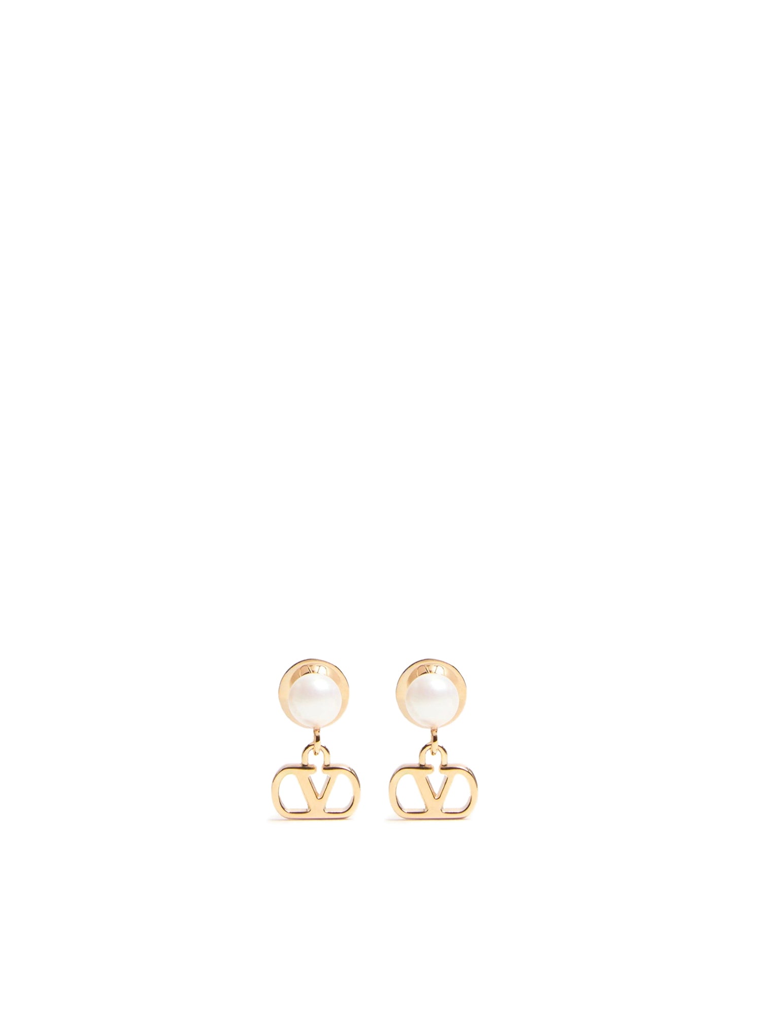 Orecchini Vlogo Signature in metallo e perle 8W2J0X81 DHCR5G VALENTINO GARAVANI 