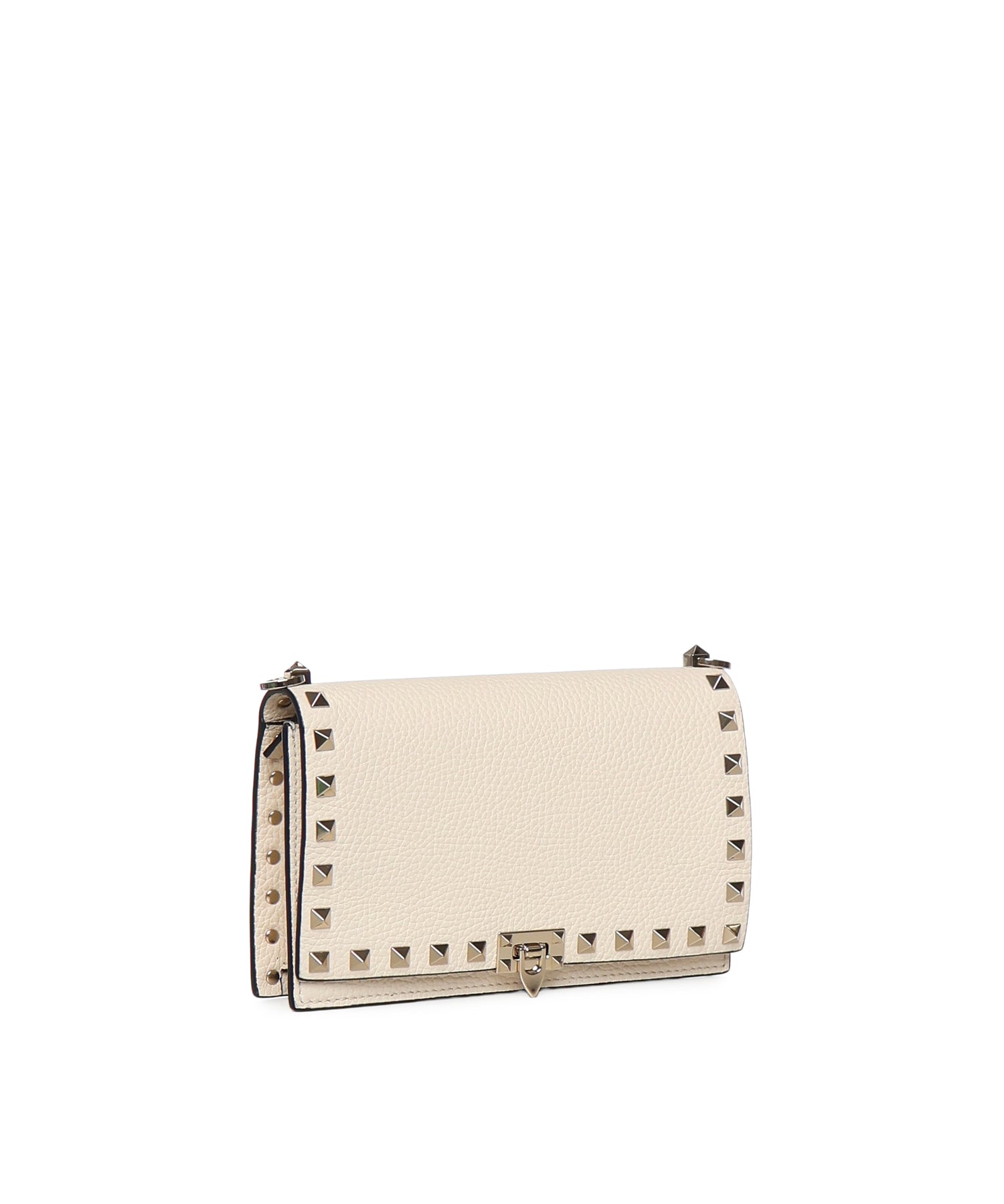 Mini bag con catena Rockstud in vitello granato 8W2P0Y59 VSHI16 VALENTINO GARAVANI 