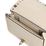 Mini bag con catena Rockstud in vitello granato 8W2P0Y59 VSHI16 VALENTINO GARAVANI 