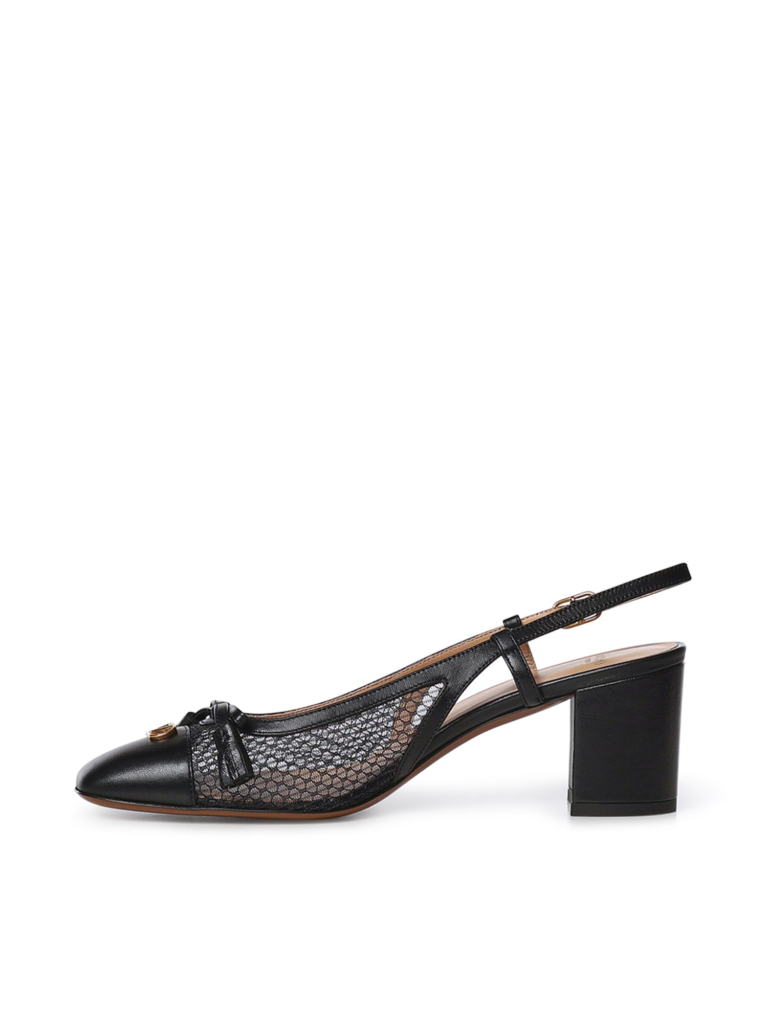 Décolleté slingback Valet Du Roi in rete e capretto 8W2S0MH9 PDY0NO VALENTINO GARAVANI 