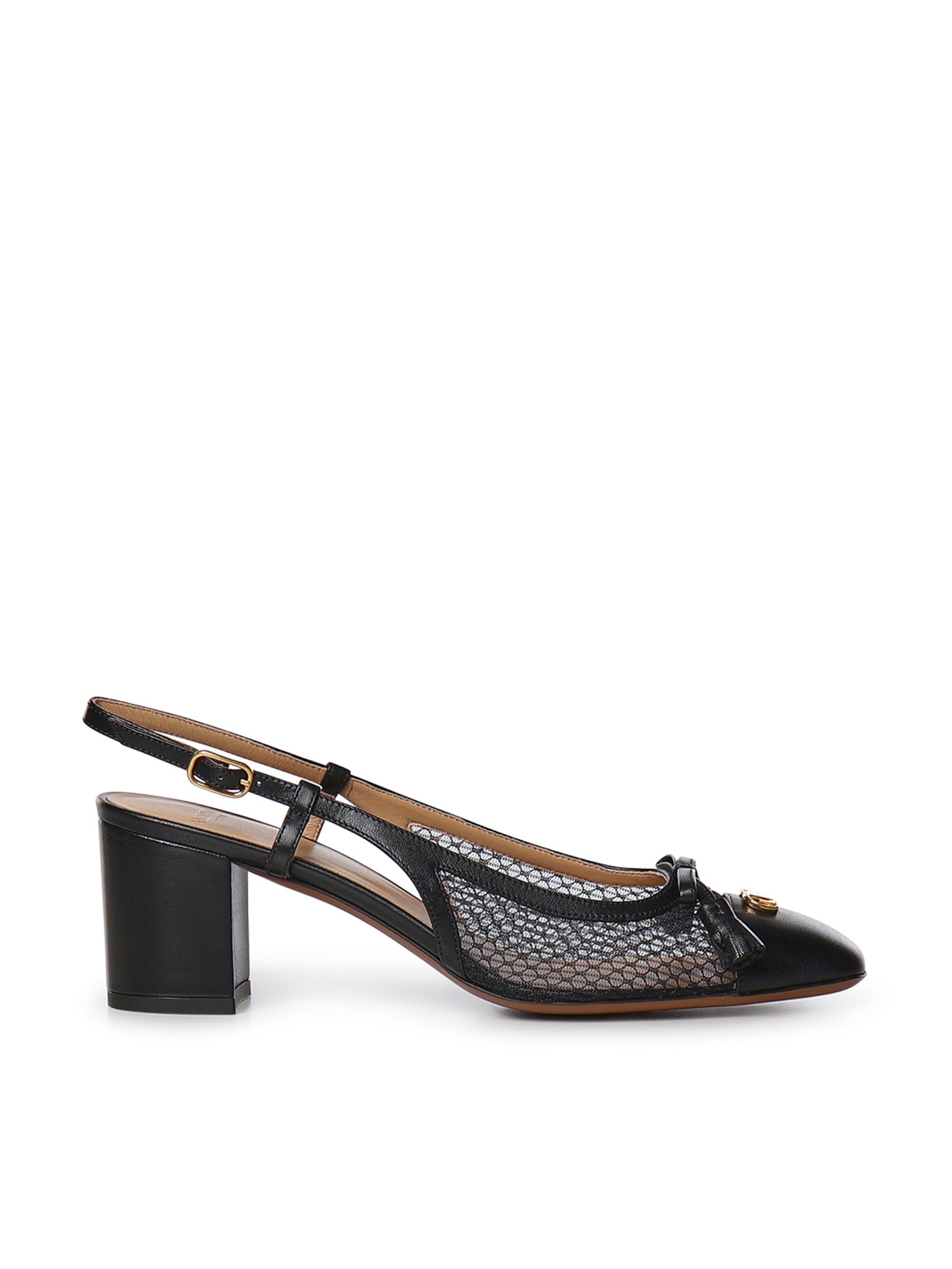 Décolleté slingback Valet Du Roi in rete e capretto 8W2S0MH9 PDY0NO VALENTINO GARAVANI 