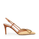 Décolleté slingback Vlogo Signature in rafia 8W2S0R01 THQDAD VALENTINO GARAVANI 