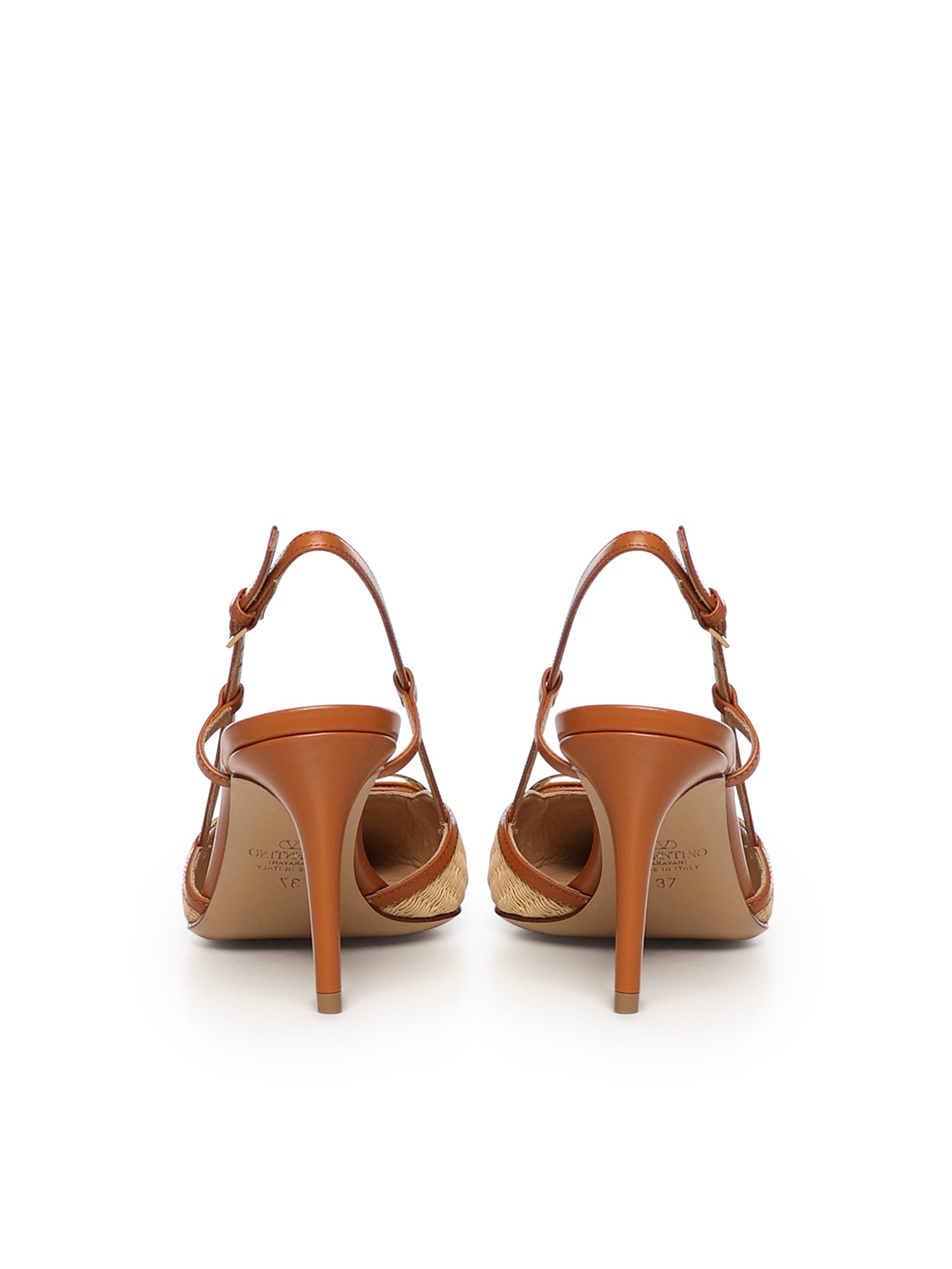 Décolleté slingback Vlogo Signature in rafia 8W2S0R01 THQDAD VALENTINO GARAVANI 