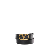 Cintura VLogo Signature in pelle<BR/> 8W2T0SM3 IYR0NO VALENTINO GARAVANI 