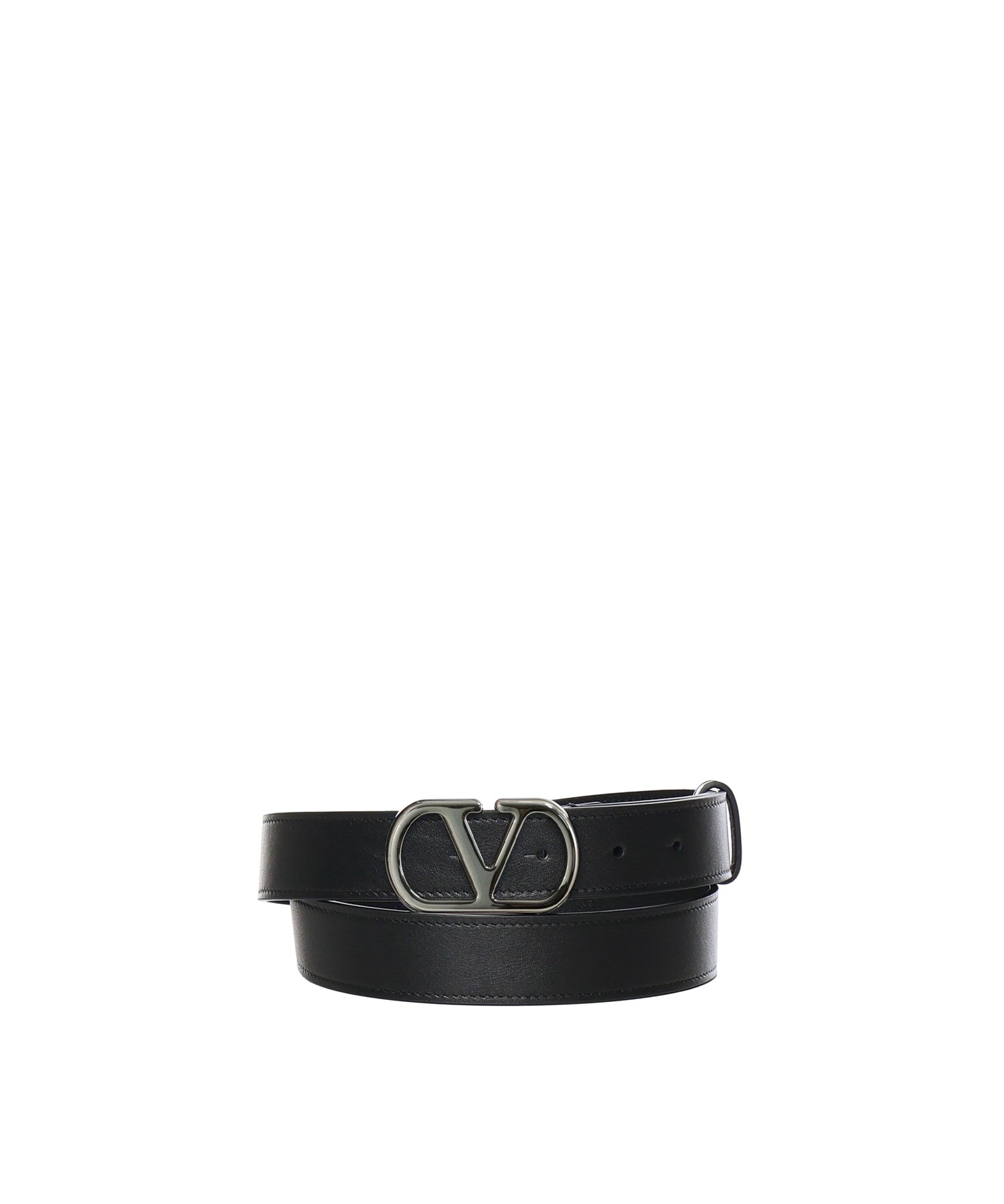 Cintura Vlogo Signature in vitello 8Y2T0SM3 BQT0NO VALENTINO GARAVANI 