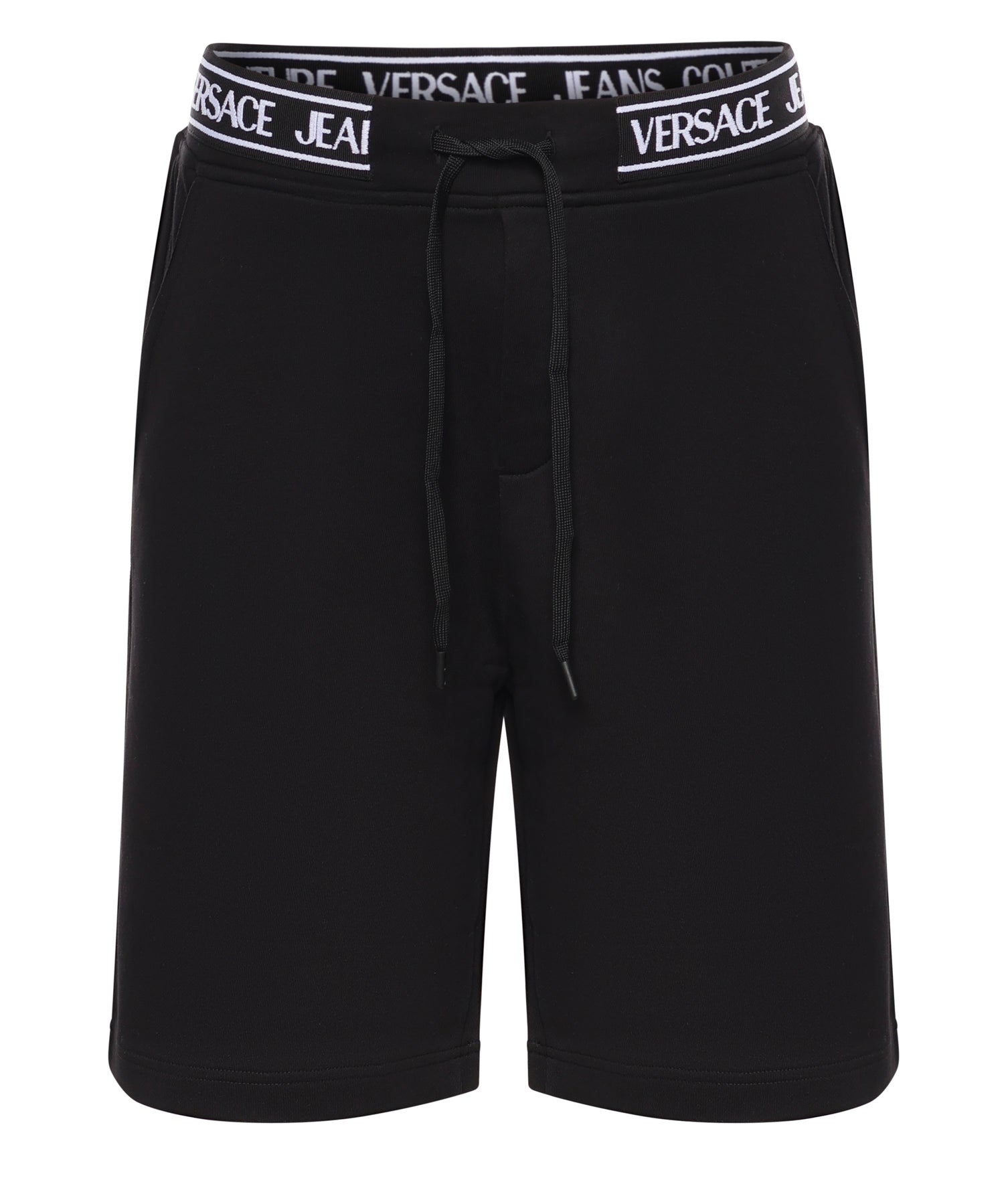 Bermuda in jersey di cotone con logo 80GADT16 CF01T899 VERSACE JEANS COUTURE 