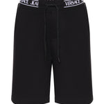 Bermuda in jersey di cotone con logo 80GADT16 CF01T899 VERSACE JEANS COUTURE 