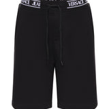 Bermuda in jersey di cotone con logo 80GADT16 CF01T899 VERSACE JEANS COUTURE 