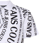 Polo in piqué di cotone con stampa 80GAG6R0 JS556L02 VERSACE JEANS COUTURE 