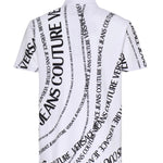 Polo in piqué di cotone con stampa 80GAG6R0 JS556L02 VERSACE JEANS COUTURE 