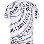 Polo in piqué di cotone con stampa 80GAG6R0 JS556L02 VERSACE JEANS COUTURE 