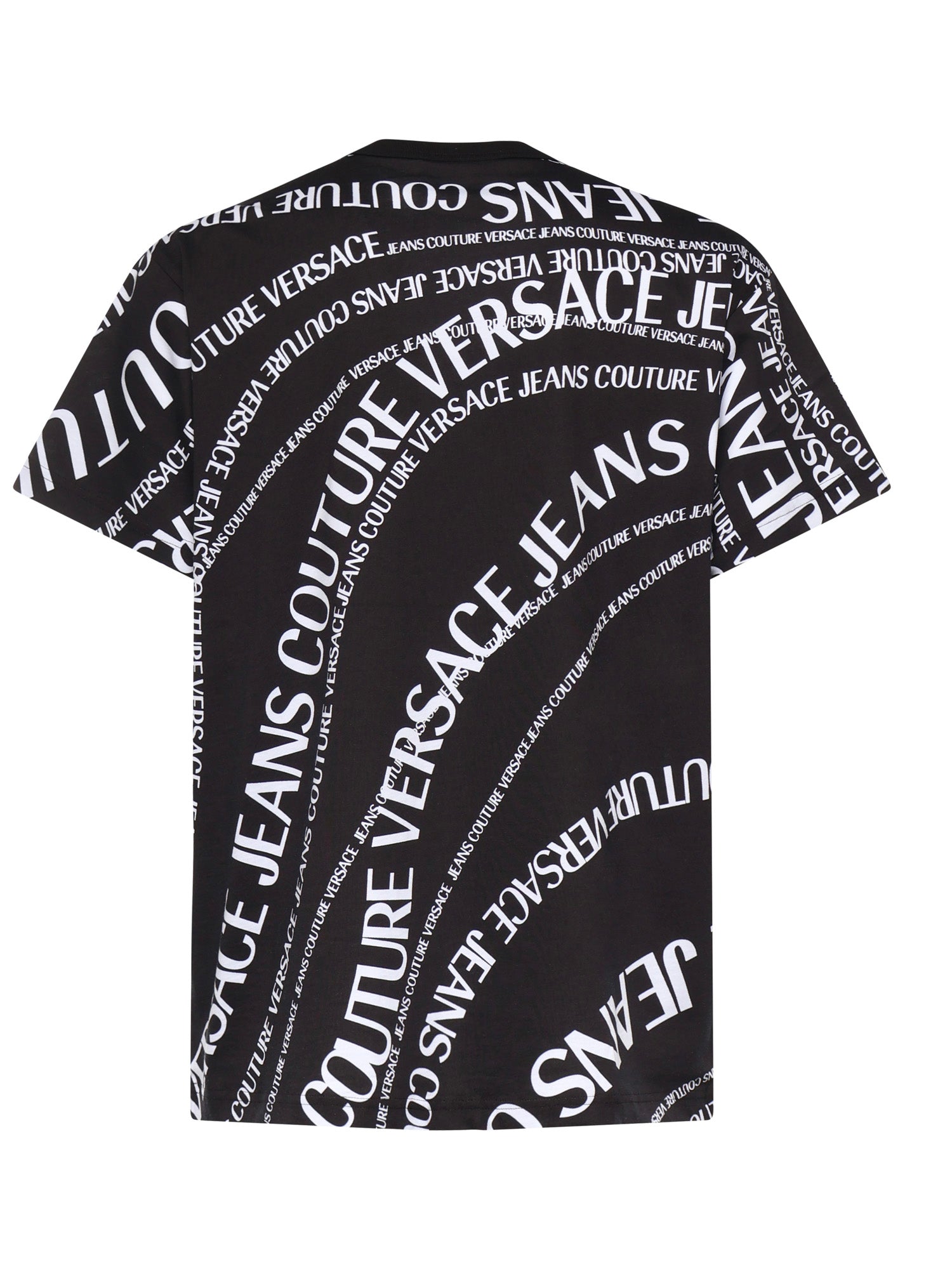 T-shirt in jersey di cotone con stampa 80GAH6R0 JS555L01 VERSACE JEANS COUTURE 