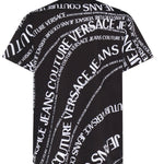 T-shirt in jersey di cotone con stampa 80GAH6R0 JS555L01 VERSACE JEANS COUTURE 