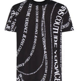 T-shirt in jersey di cotone con stampa 80GAH6R0 JS555L01 VERSACE JEANS COUTURE 