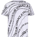 T-shirt in jersey di cotone con stampa 80GAH6R0 JS555L02 VERSACE JEANS COUTURE 