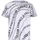 T-shirt in jersey di cotone con stampa 80GAH6R0 JS555L02 VERSACE JEANS COUTURE 