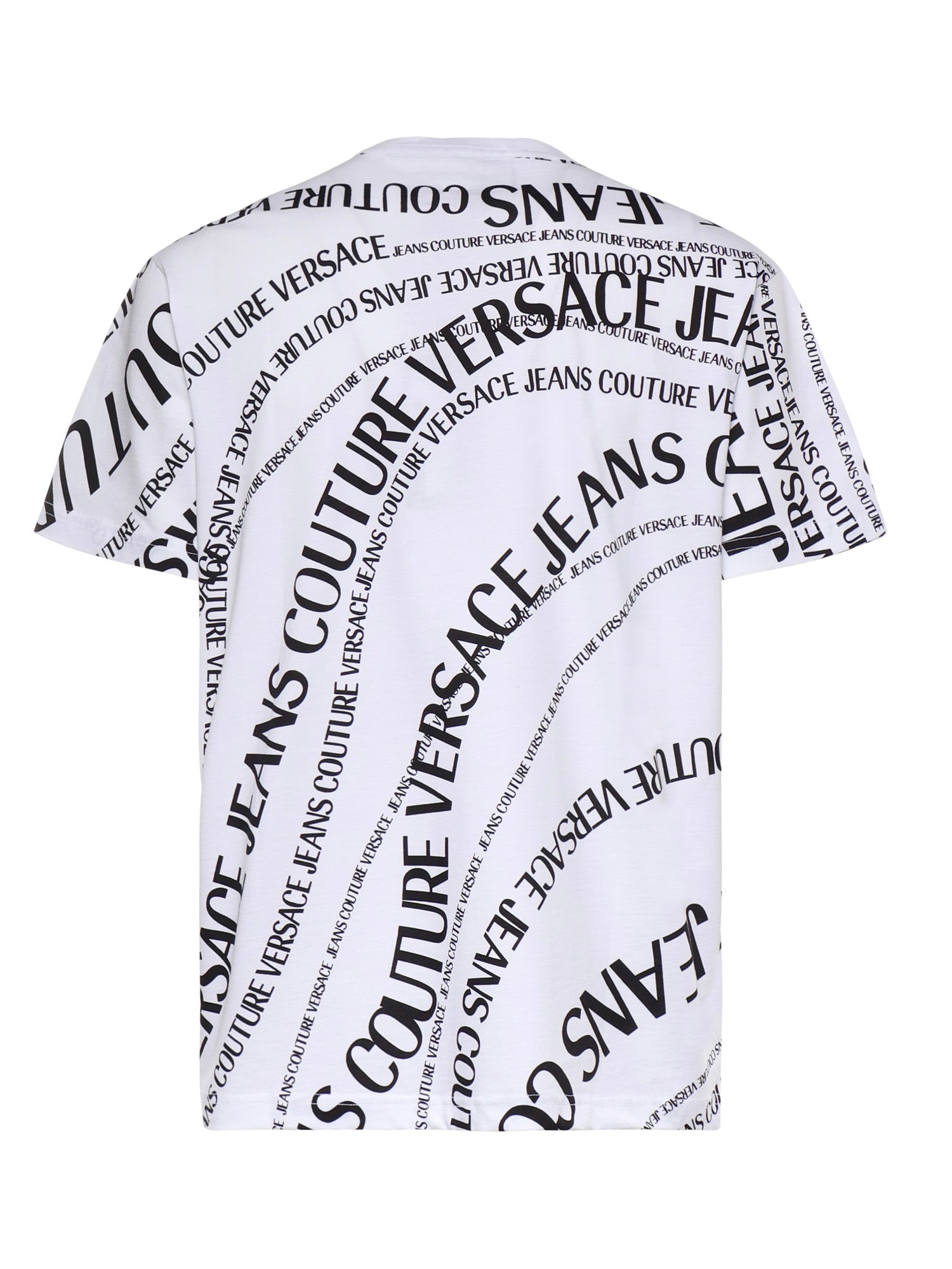 T-shirt in jersey di cotone con stampa 80GAH6R0 JS555L02 VERSACE JEANS COUTURE 