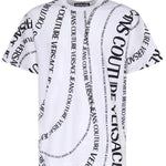 T-shirt in jersey di cotone con stampa 80GAH6R0 JS555L02 VERSACE JEANS COUTURE 