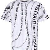 T-shirt in jersey di cotone con stampa 80GAH6R0 JS555L02 VERSACE JEANS COUTURE 
