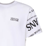 T-shirt in jersey di cotone con stampa 80GAH6R1 JS555L02 VERSACE JEANS COUTURE 